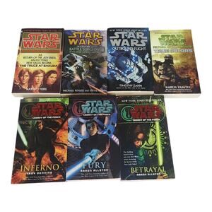 Star Wars Legacy of the Force Series Book lot of 7